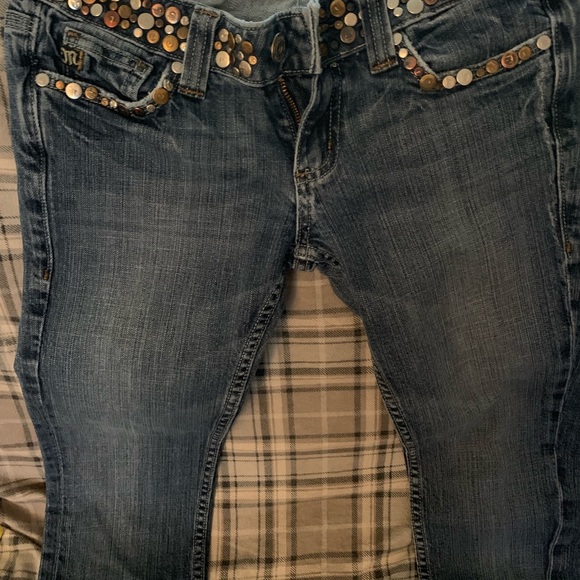 Miss me jeans size 27, straight leg - Picture 2 of 3